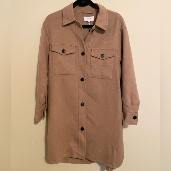 Reiss Leon Longline‎ Twin
Pocket Tan Overshirt - Picture 3 of 9